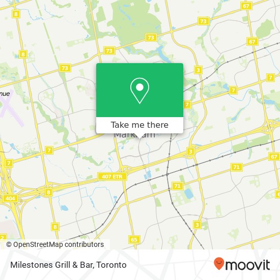 Milestones Grill & Bar, Birchmount Rd Markham, ON L6G plan