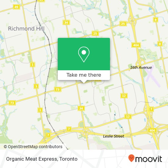 Organic Meat Express, 883 16th Ave Richmond Hill, ON L4B 3E5 map