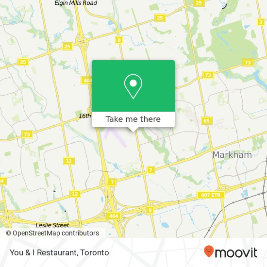 You & I Restaurant, 8920 Woodbine Ave Markham, ON L3R 9W9 map