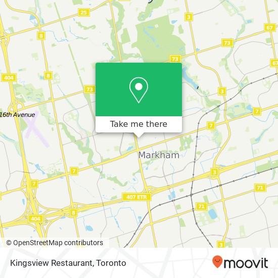 Kingsview Restaurant, 8601 Warden Ave Markham, ON L3R 0B5 map