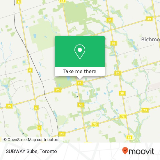 SUBWAY Subs, 1450 Major MacKenzie Dr Vaughan, ON L6A 4H6 map