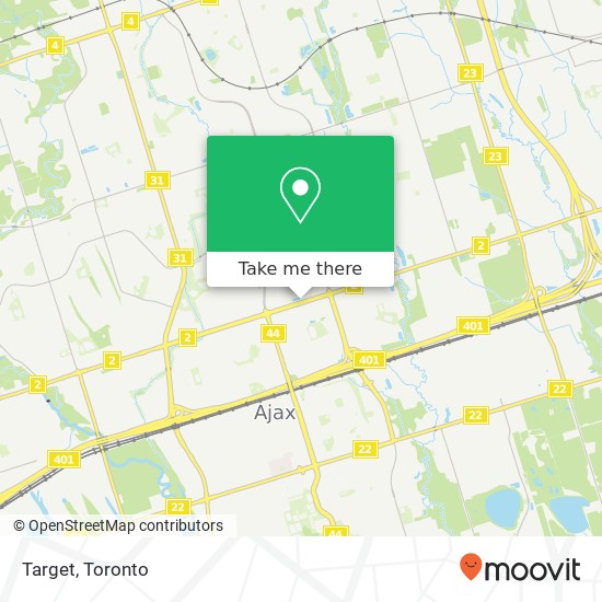 Target, 100 Kingston Rd E Ajax, ON L1Z 1G1 map