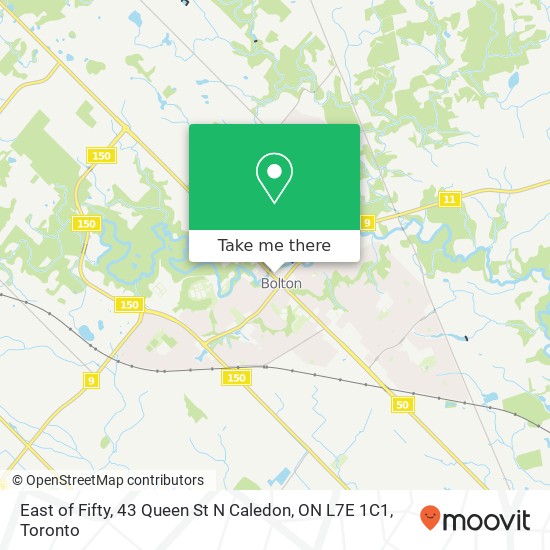 East of Fifty, 43 Queen St N Caledon, ON L7E 1C1 plan