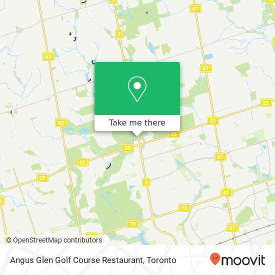 Angus Glen Golf Course Restaurant, 10080 Kennedy Rd Markham, ON L6C 1N9 plan