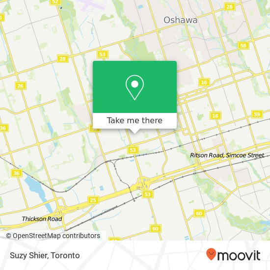 Suzy Shier, 419 King St W Oshawa, ON L1J 2K4 map