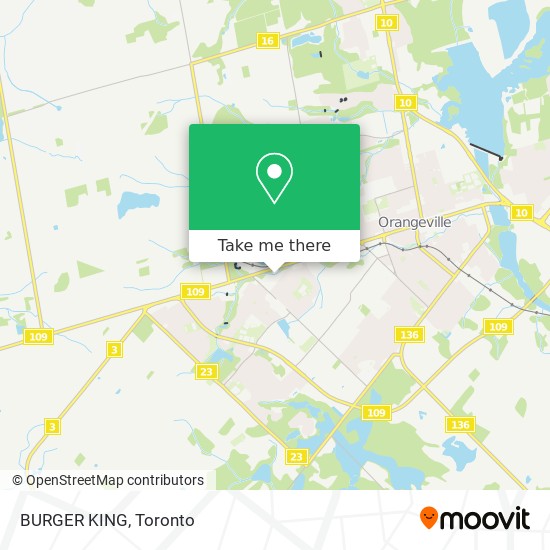 BURGER KING map