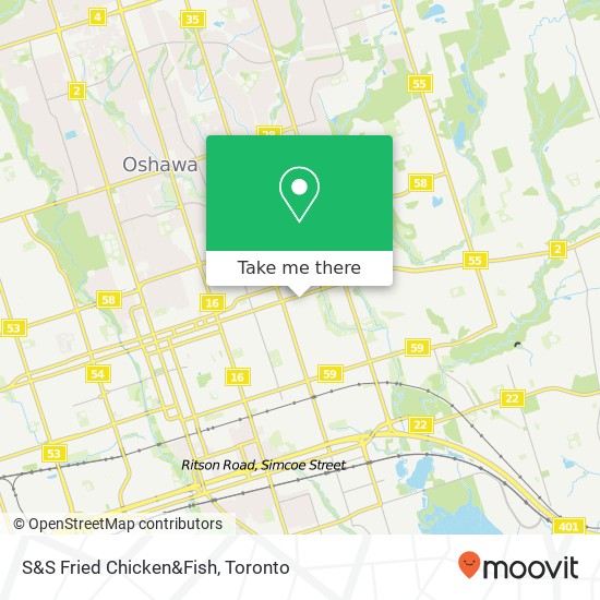 S&S Fried Chicken&Fish, 621 King St E Oshawa, ON L1H 1G3 map