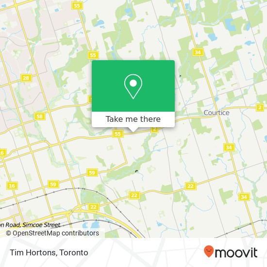 Tim Hortons, 1451 HWY-2 Clarington, ON L1E 2K2 map