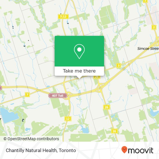 Chantilly Natural Health, 93 Winchester Rd E Whitby, ON L1M 1B4 map