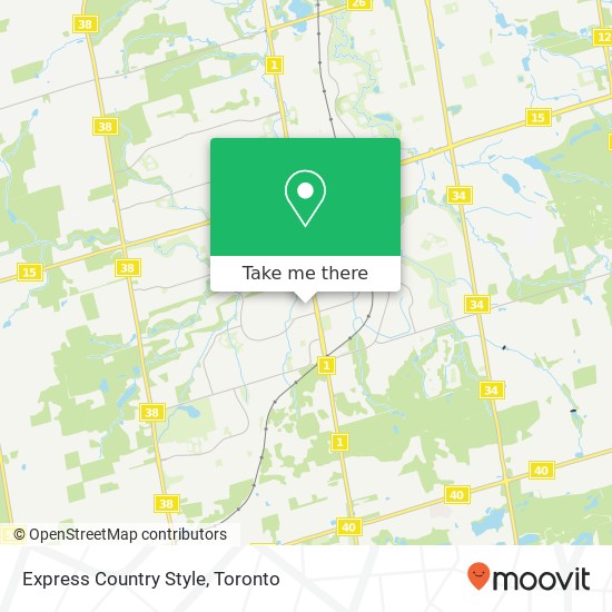 Express Country Style, 14800 Yonge St Aurora, ON L4G 1N3 plan