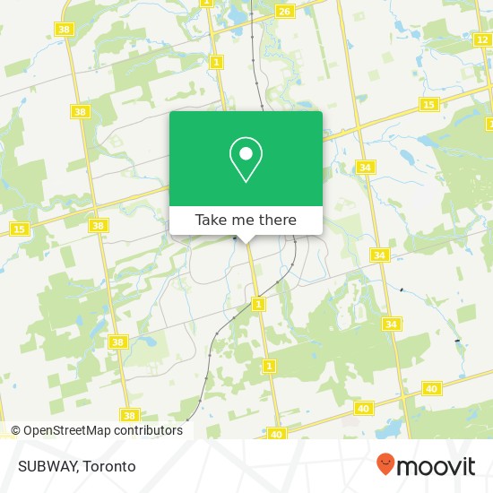 SUBWAY, 14810 Yonge St Aurora, ON L4G 1N3 map