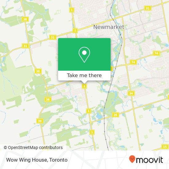 Wow Wing House, 16635 Yonge St Newmarket, ON L3X map