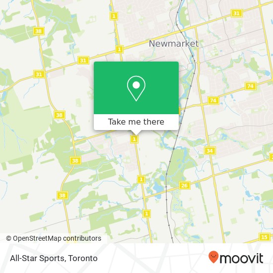 All-Star Sports, 16635 Yonge St Newmarket, ON L3X 1V6 map