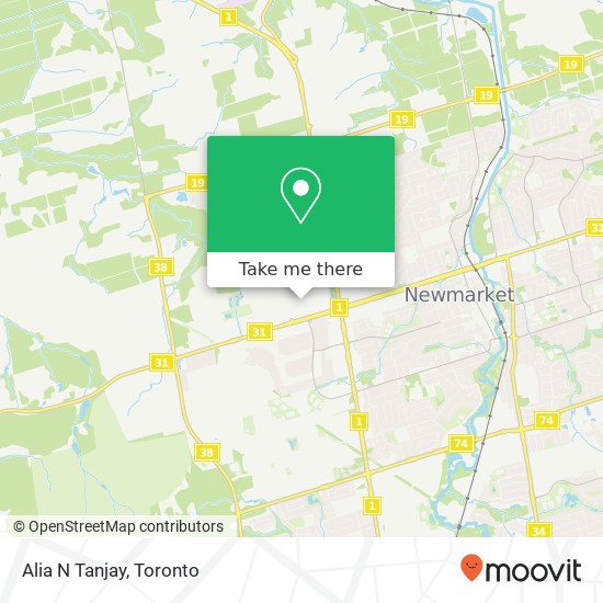 Alia N Tanjay, Newmarket, ON L3Y map