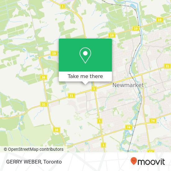 GERRY WEBER, Newmarket, ON L3Y map