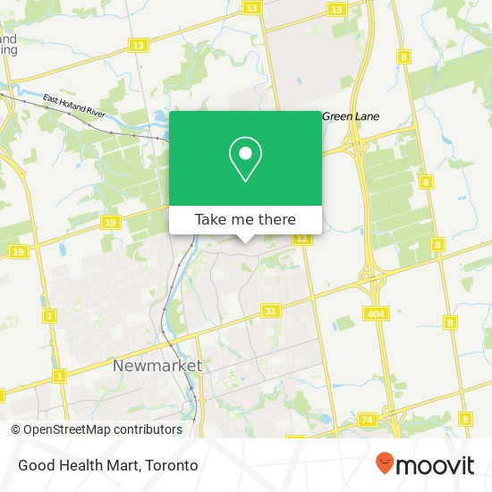 Good Health Mart, 847 Magnolia Ave Newmarket, ON L3Y 5H5 plan