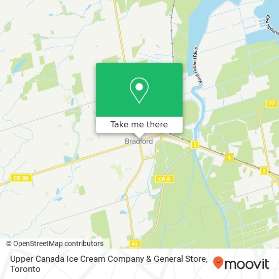 Upper Canada Ice Cream Company & General Store, 11 Barrie St Bradford West Gwillimbury, ON L3Z map