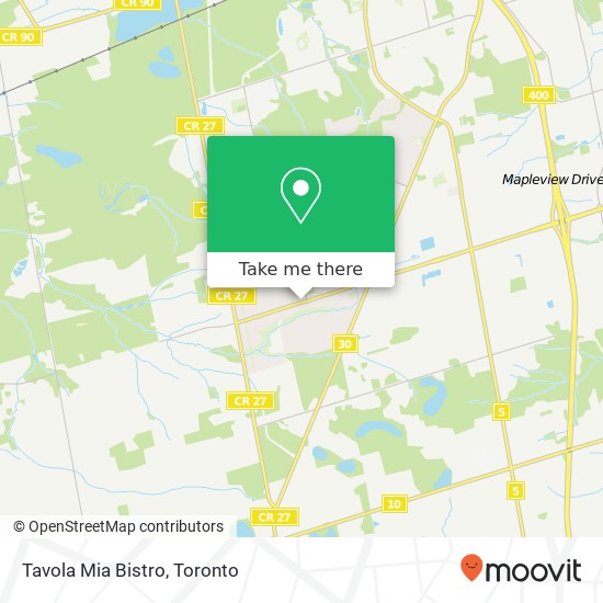 Tavola Mia Bistro, 490 Mapleview Dr W Barrie, ON L4N 6C3 map