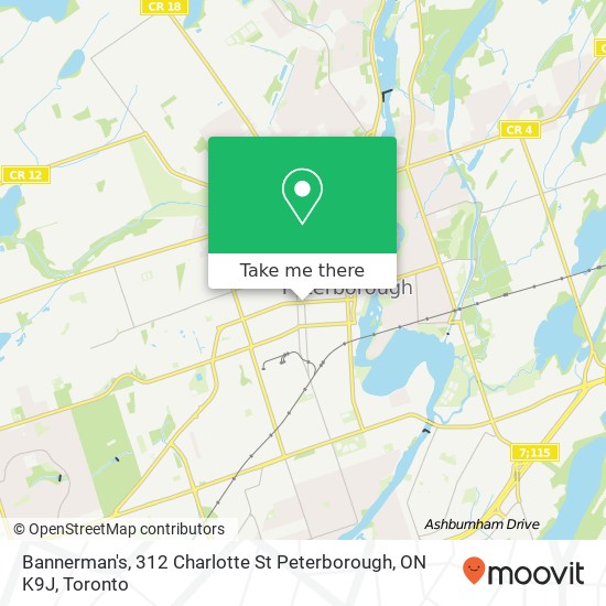 Bannerman's, 312 Charlotte St Peterborough, ON K9J map