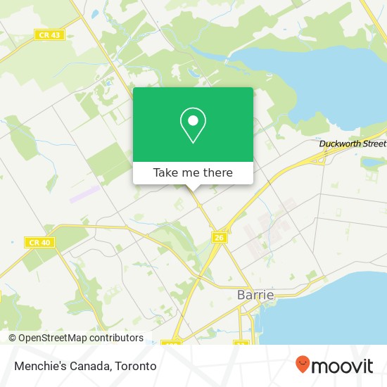 Menchie's Canada, 397 Bayfield St Barrie, ON L4M 3C5 plan