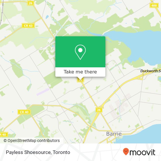Payless Shoesource, 462 Bayfield St Barrie, ON L4M 5A2 map