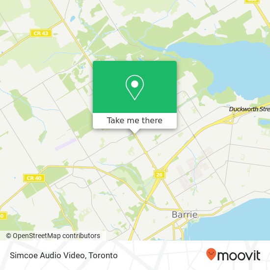 Simcoe Audio Video, 411 Bayfield St Barrie, ON L4M map