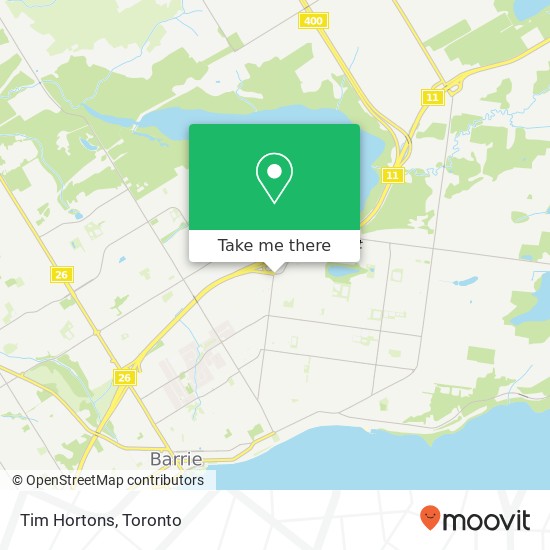 Tim Hortons, 1 Georgian Dr Barrie, ON L4M map
