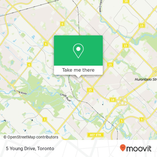 5 Young Drive map