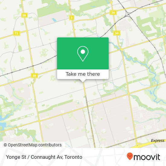 Yonge St / Connaught Av map