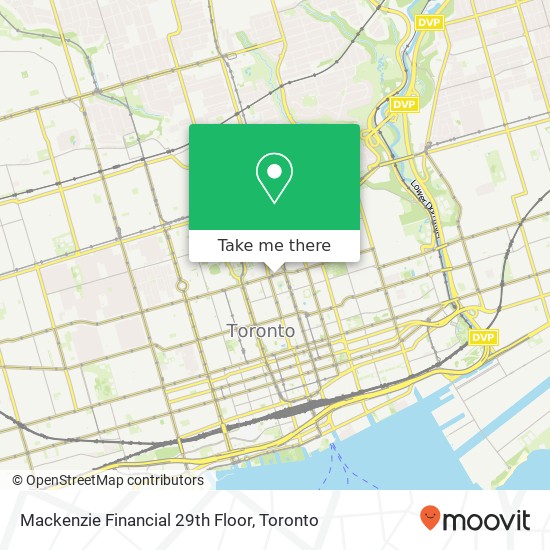 Mackenzie Financial 29th Floor map