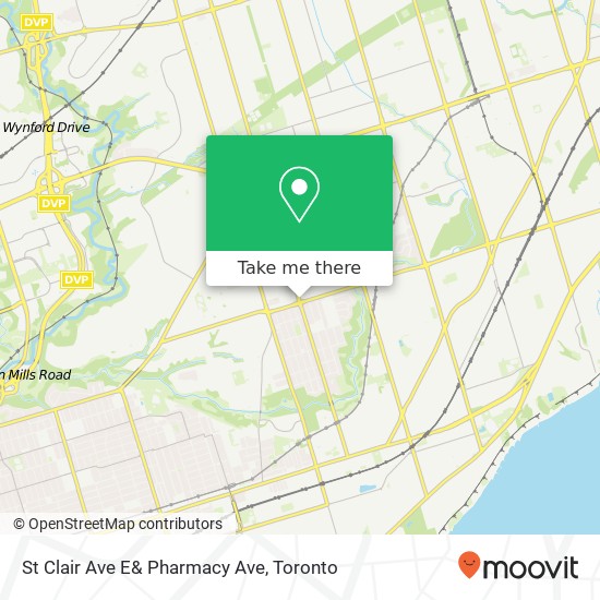 St Clair Ave E& Pharmacy Ave plan