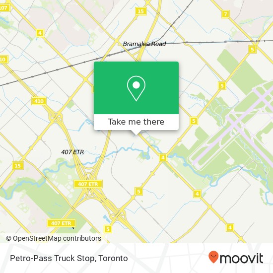 Petro-Pass Truck Stop map