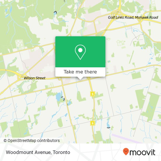 Woodmount Avenue map