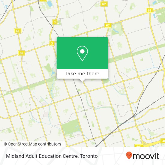 Midland Adult Education Centre map