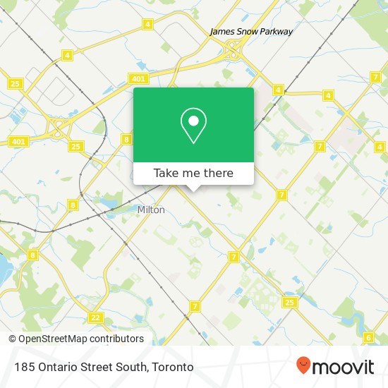 185 Ontario Street South map
