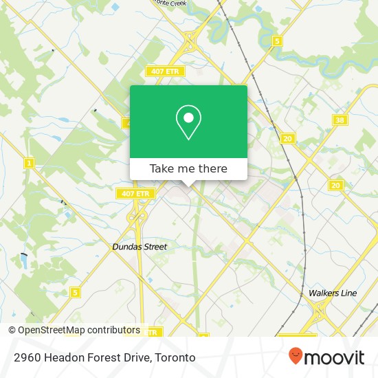 2960 Headon Forest Drive map