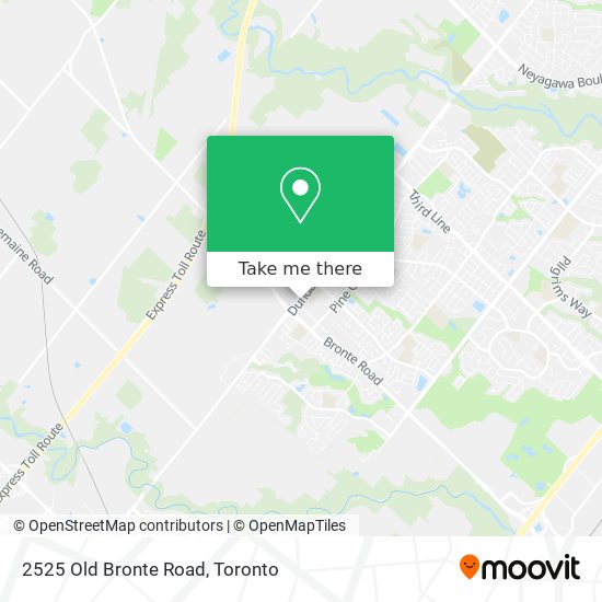 2525 Old Bronte Road map