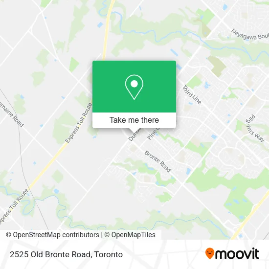 2525 Old Bronte Road map