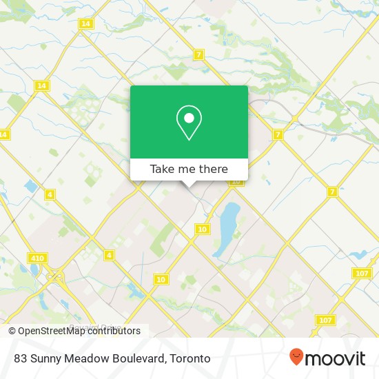 83 Sunny Meadow Boulevard map