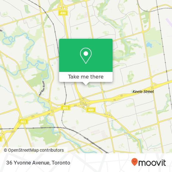 36 Yvonne Avenue map