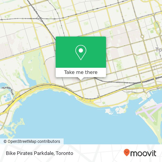 Bike Pirates Parkdale map