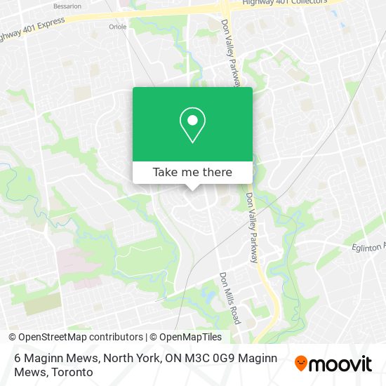 6 Maginn Mews, North York, ON M3C 0G9 Maginn Mews map