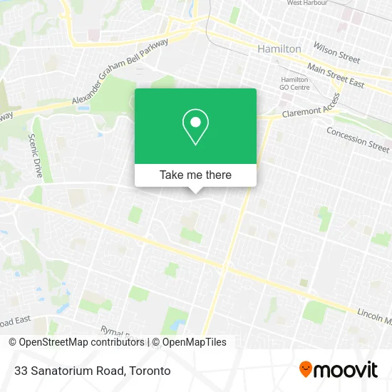 33 Sanatorium Road map