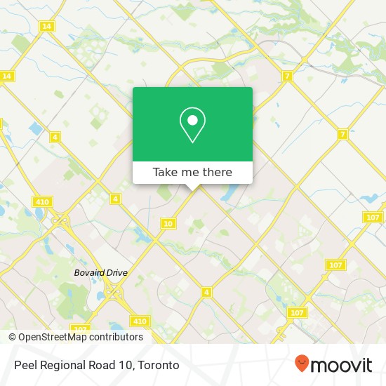 Peel Regional Road 10 plan