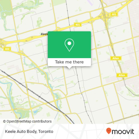 Keele Auto Body map