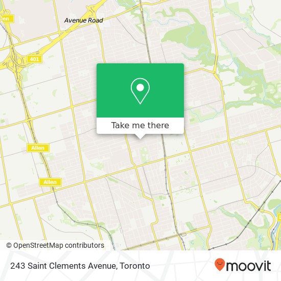 243 Saint Clements Avenue map