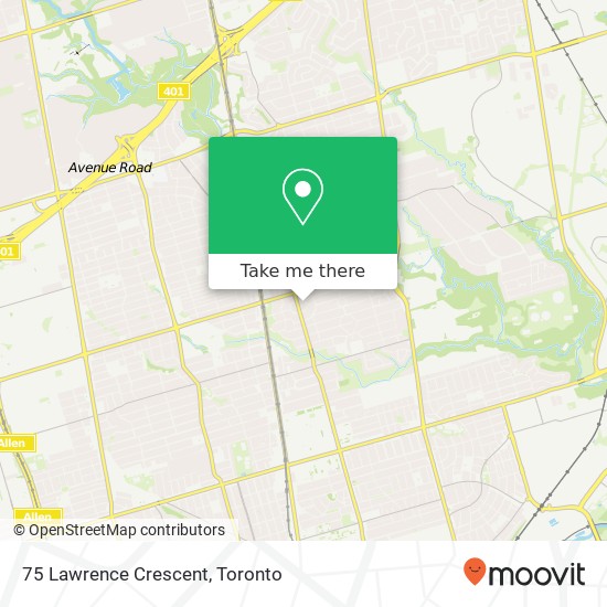 75 Lawrence Crescent map