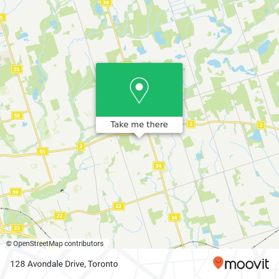 128 Avondale Drive map