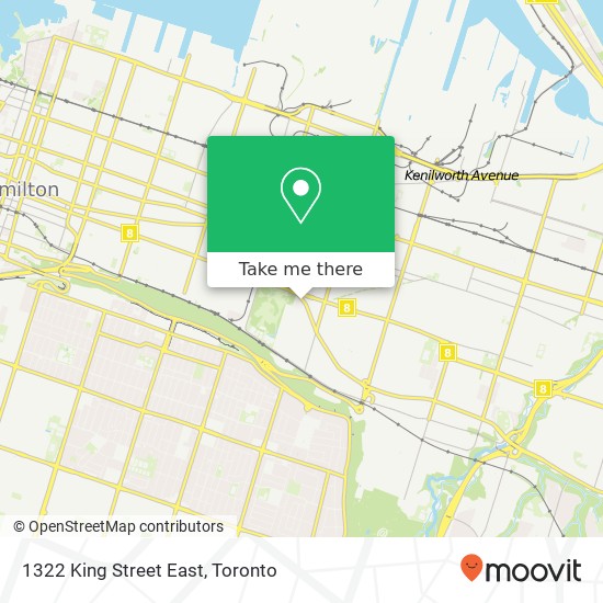 1322 King Street East map