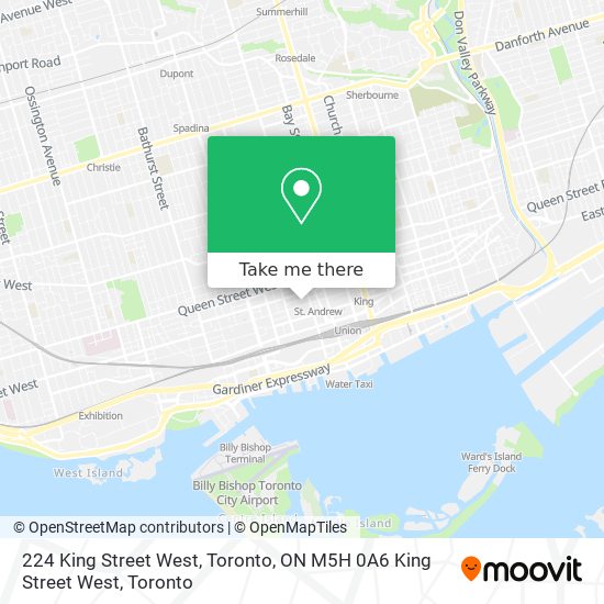 224 King Street West, Toronto, ON M5H 0A6 King Street West map